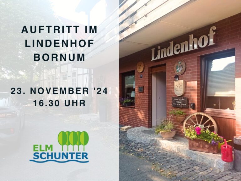 Mehr über den Artikel erfahren Auftritt im Lindenhof Bornum | Am 23. November 2024 um 16.30 Uhr